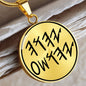 Yahuah & Yahusha Paleo Hebrew Necklace, YHWH Father & Son