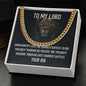 To My Lord - Love, Your Rib - YHWH - Cuban Link Chain