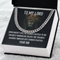 To My Lord - Love, Your Rib - YHWH - Cuban Link Chain